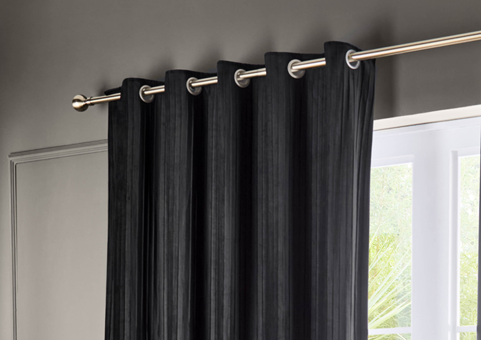 Corinthian Eyelet, Black - Ready Made Curtains - Image 9